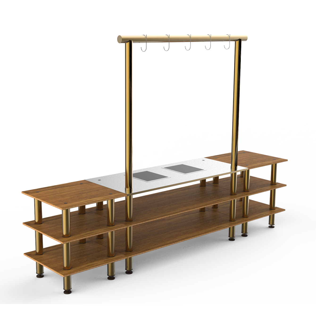 Large Arch Induction Station L 130.0" W 29.5" Modular