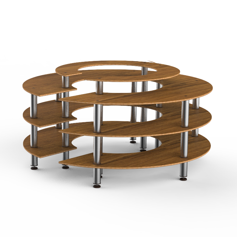 Round Market Station L 81.5" W 81.5" Modular