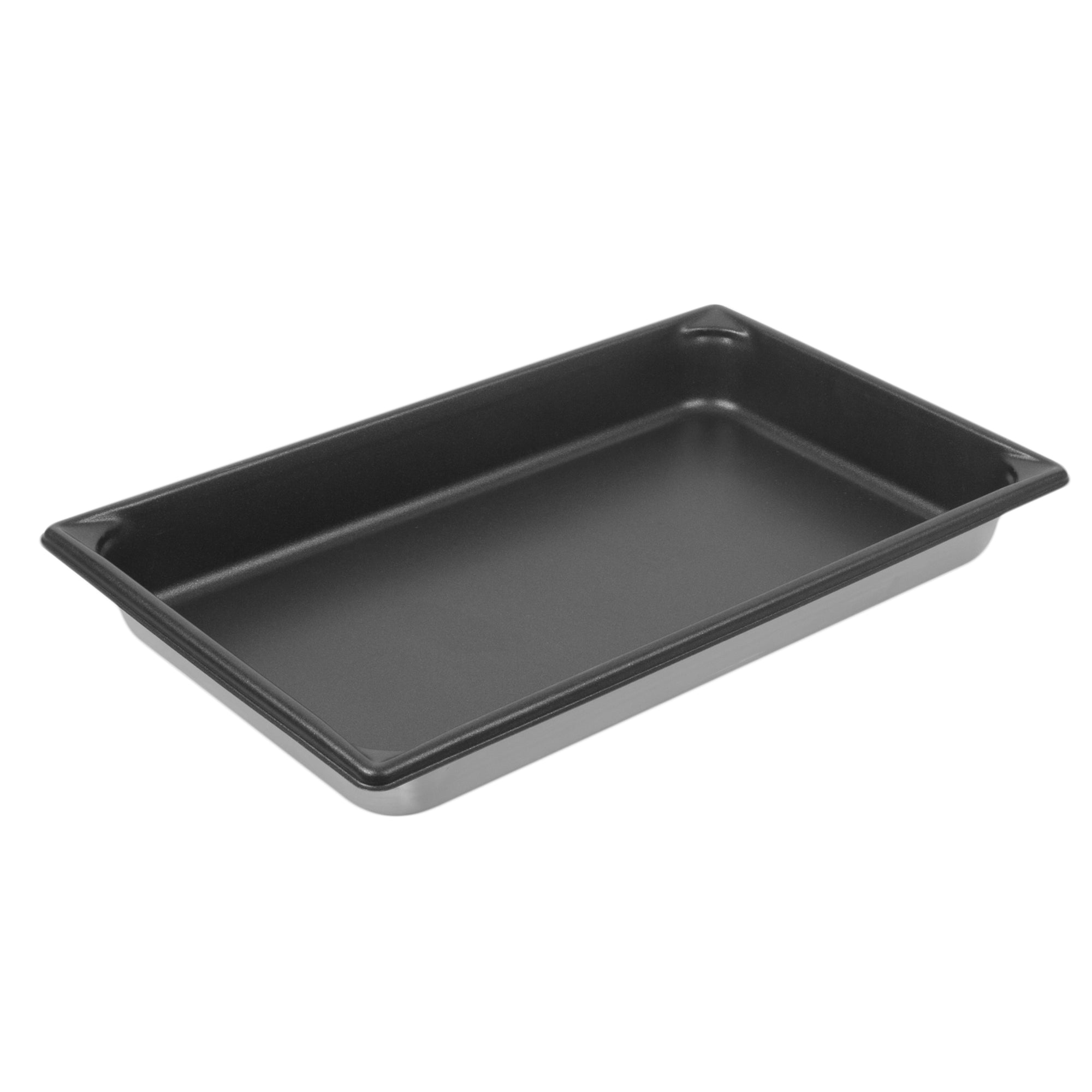 Full-Size 2 ½"-Deep Super Pan V® Stainless Steel Steam Table Pan with Steel Coat X3™ Nonstick Coating
