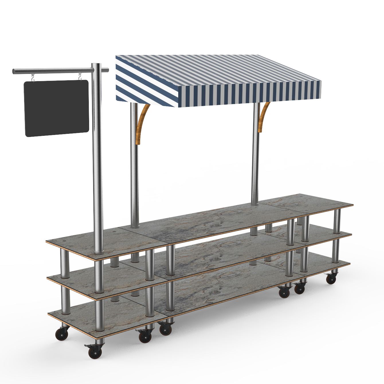 Bazaar Action Station L 130.0" W 33.0" Modular