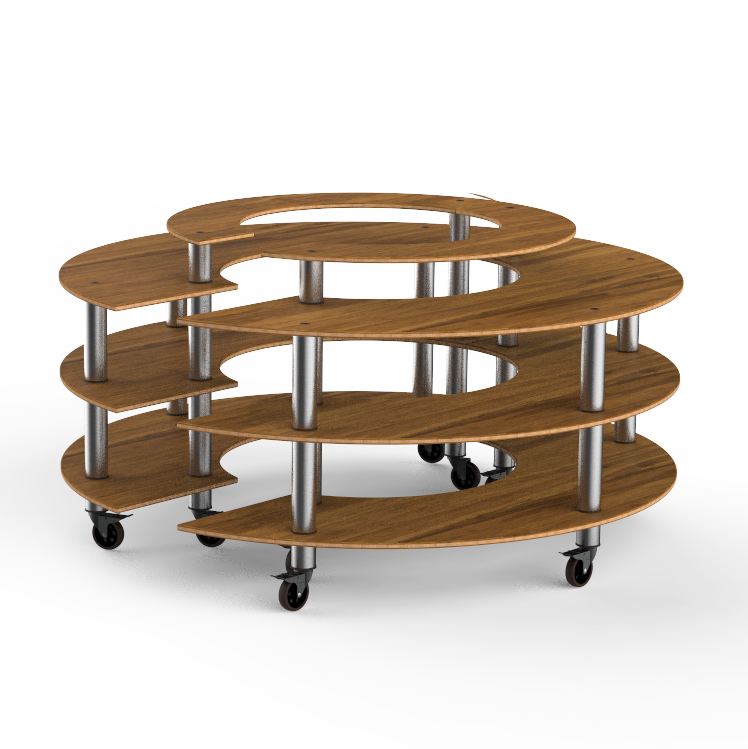 Round Market Station L 81.5" W 81.5" Modular