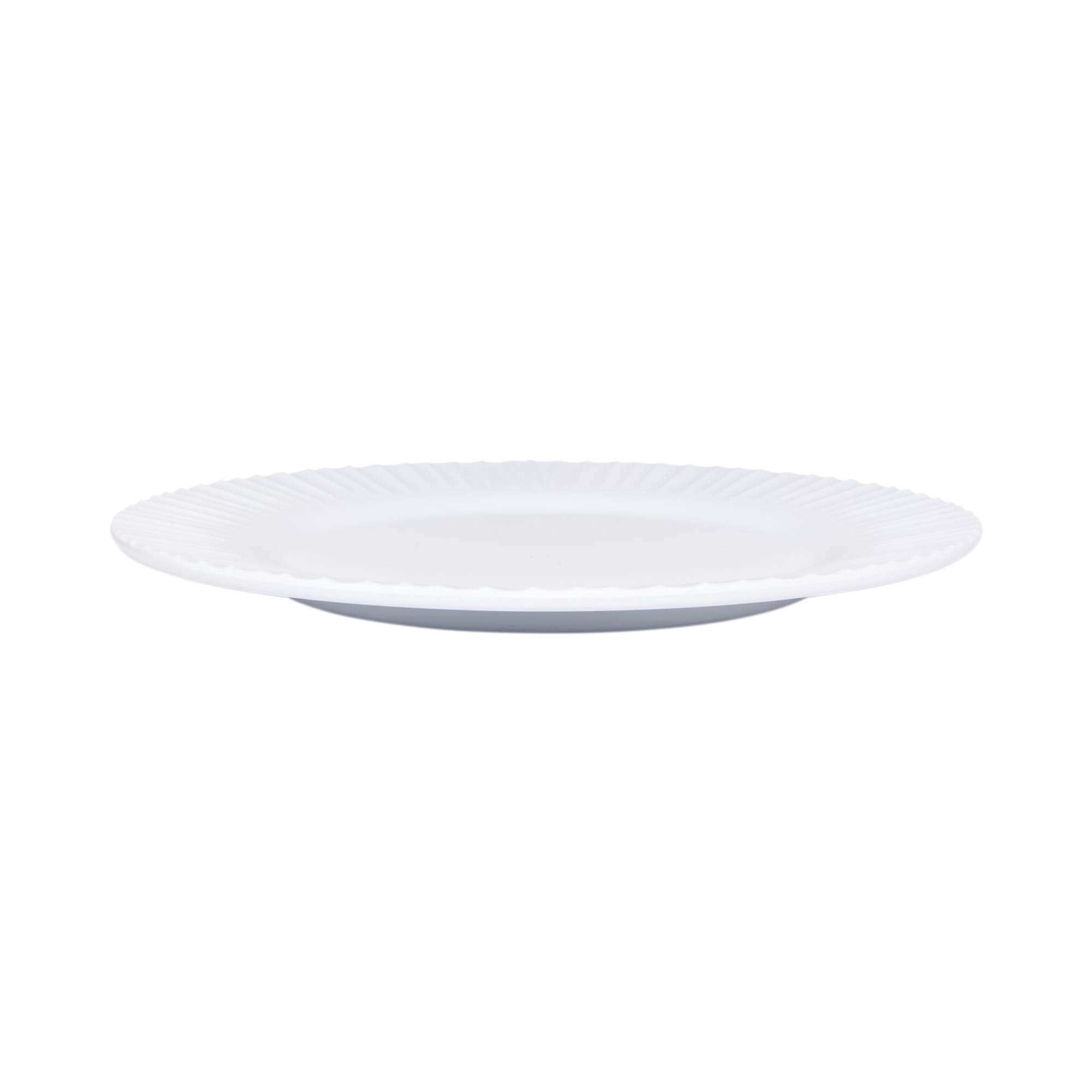 Riva Maris 11.25" Wide Rim Melamine Plate, White