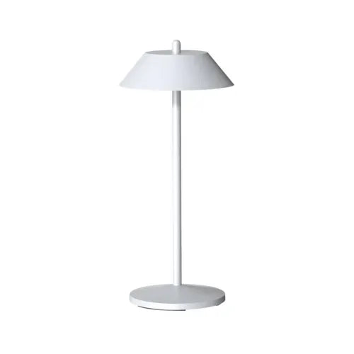 11"H White Aluminum Lampa Pirlo Table Lamp