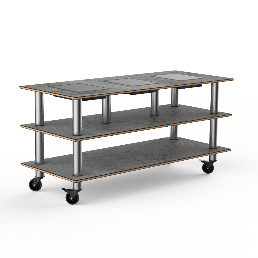 Triple Warming Station L 71.0" W 29.5" Modular