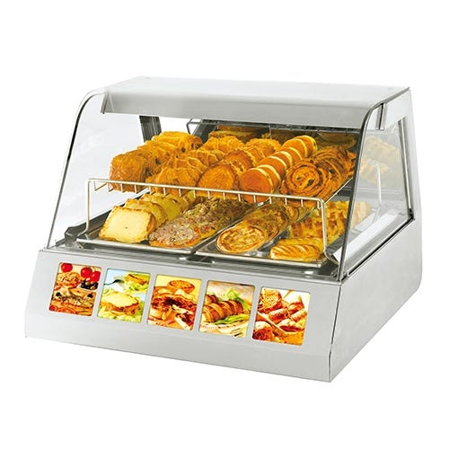 32" Full-Service Countertop Heated Display Case - (2) Pan Capacity, 208v/240v/1ph