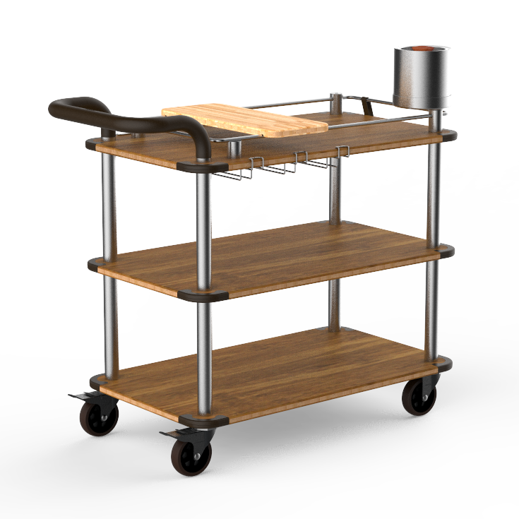 Mixology Cart L 41.5" W 21.0" Rollin