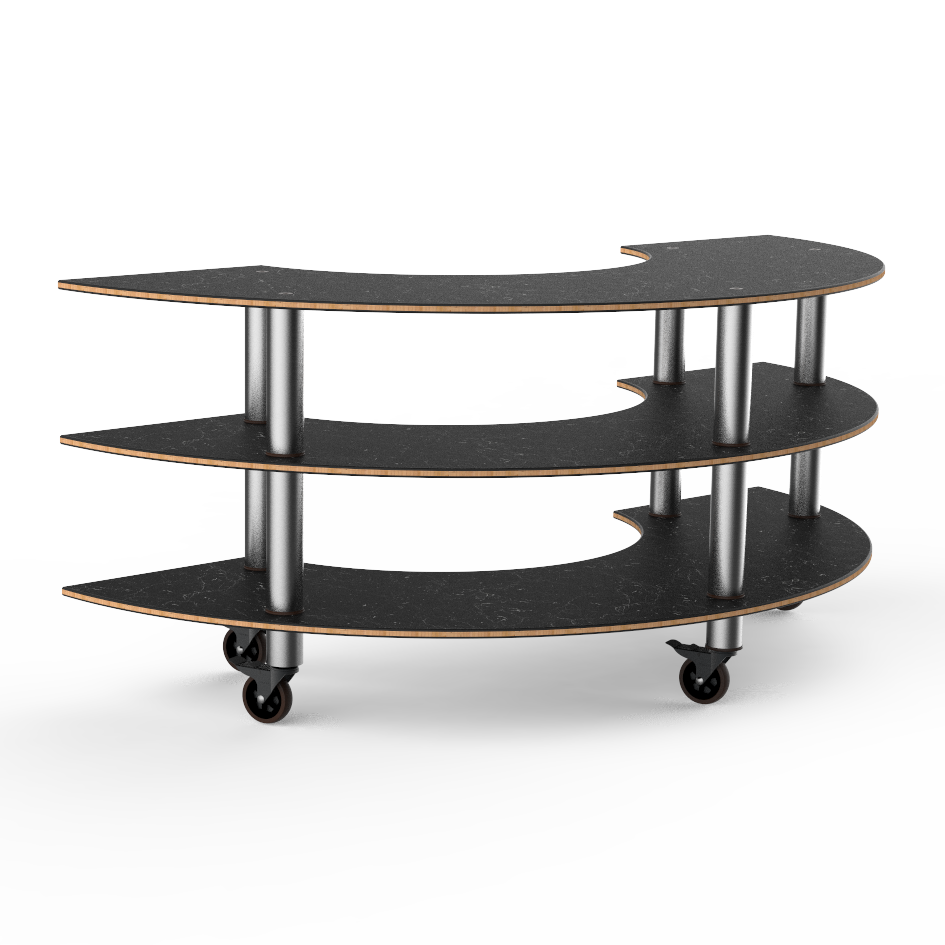 Creative Curved Station L 81.5" W 41.0" Modular