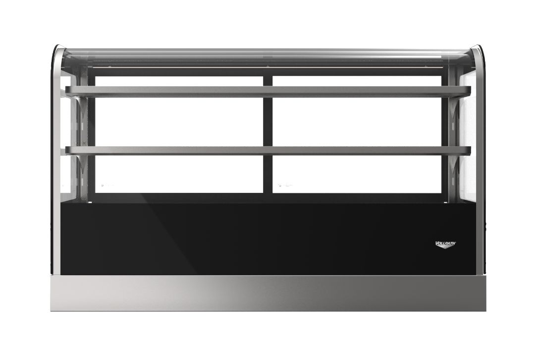 60-Inch-Wide 120-Volt Cubed-Front Countertop Heated Deli Display Case with Rear Access