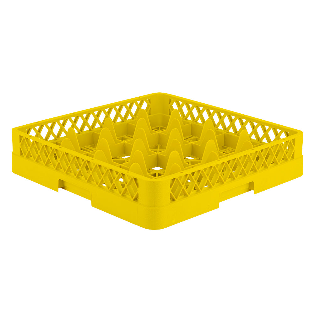 Yellow Traex® full-size square 16 compartment rack