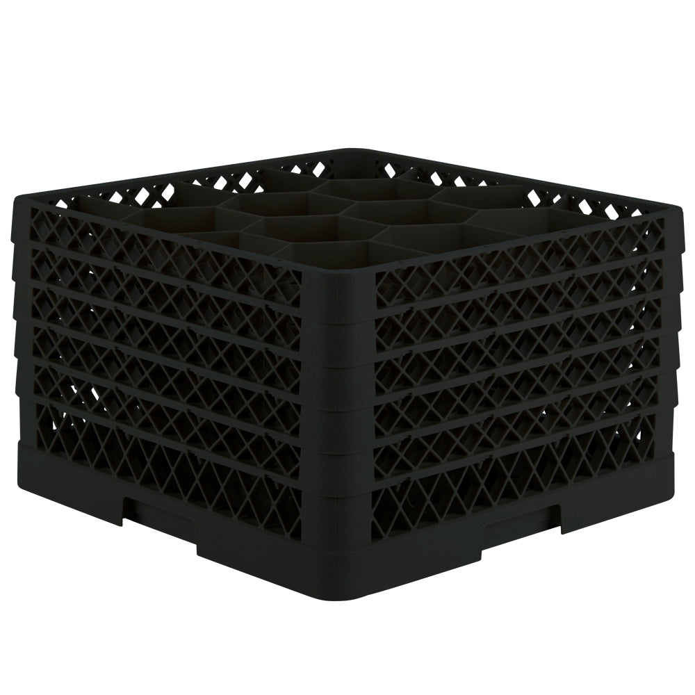 Traex® Full-Size Rack Max® Compartment Racks with five extenders in Black
