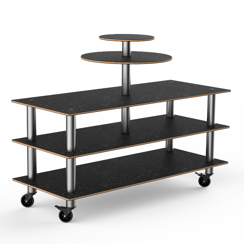 Multi Purpose Display Station L 75.0" W 29.5" Modular