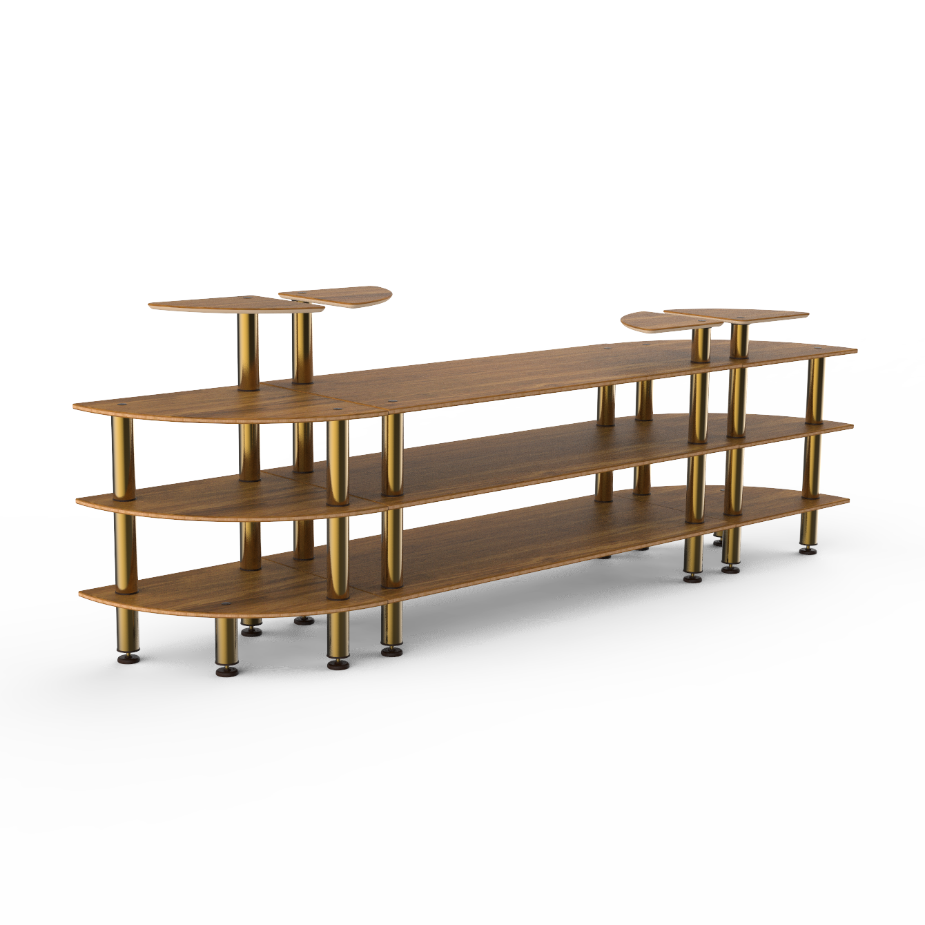 Classic Curved Buffet Station L 130.0" W 29.5" Modular