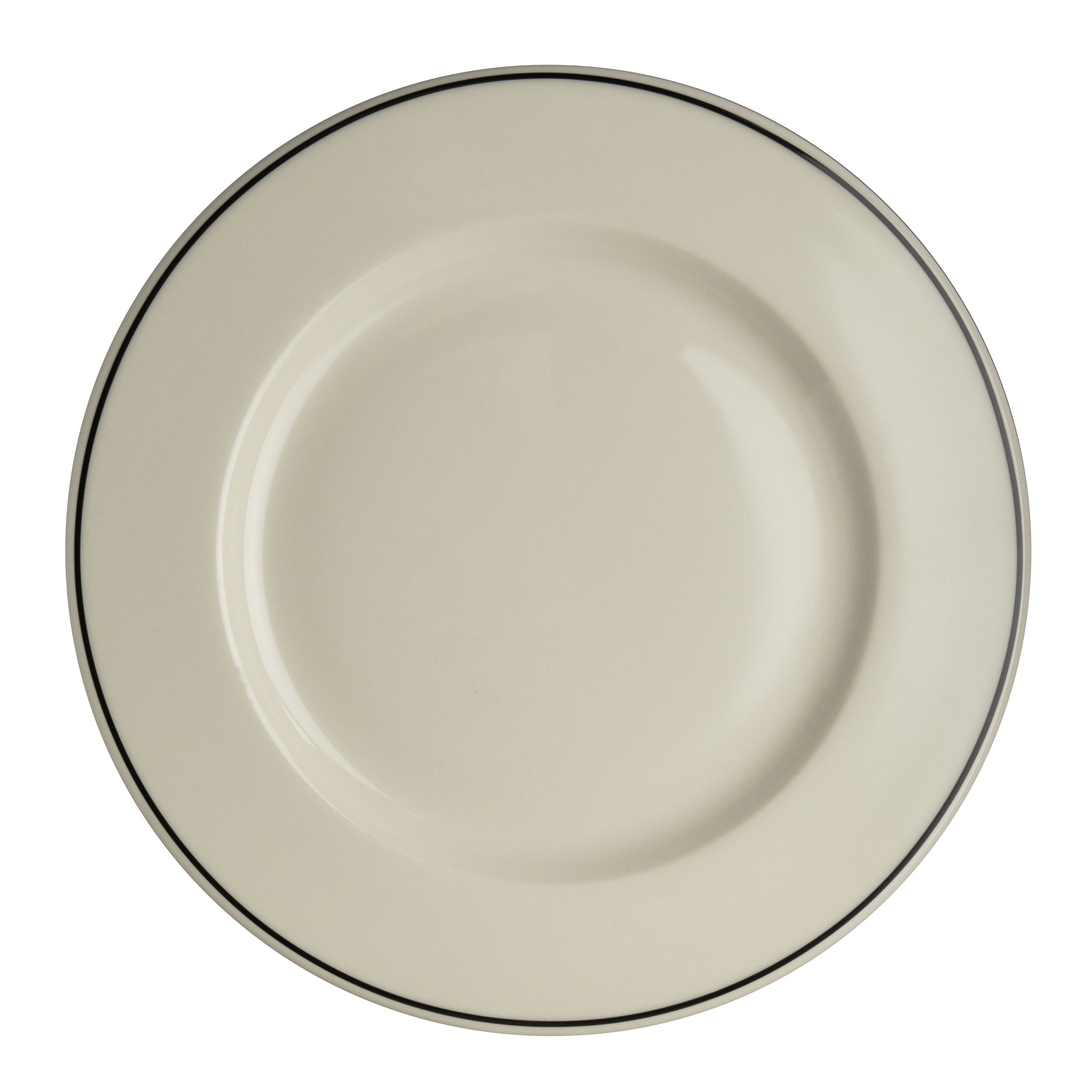Plate Re 9.0" Dia. Black Line