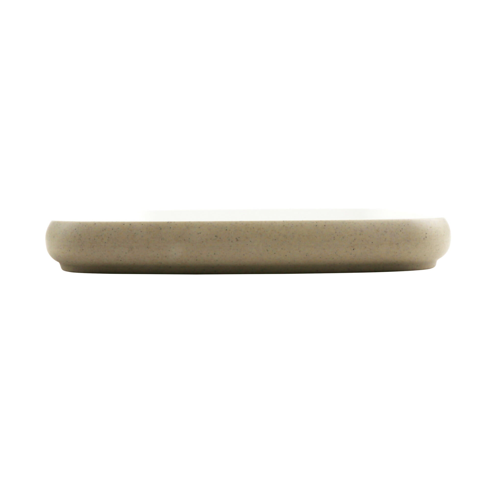 Cheforward Hatch 8.5" Square Melamine Plate, Touch of Honey/Sandstone