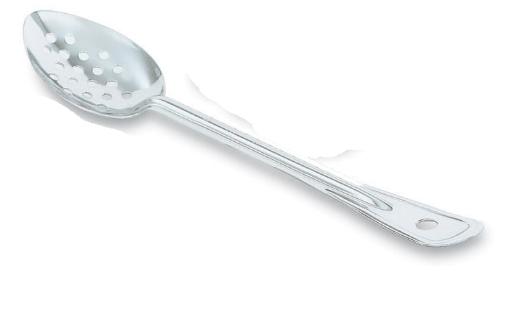 13-inch perforated stainless steel spoon