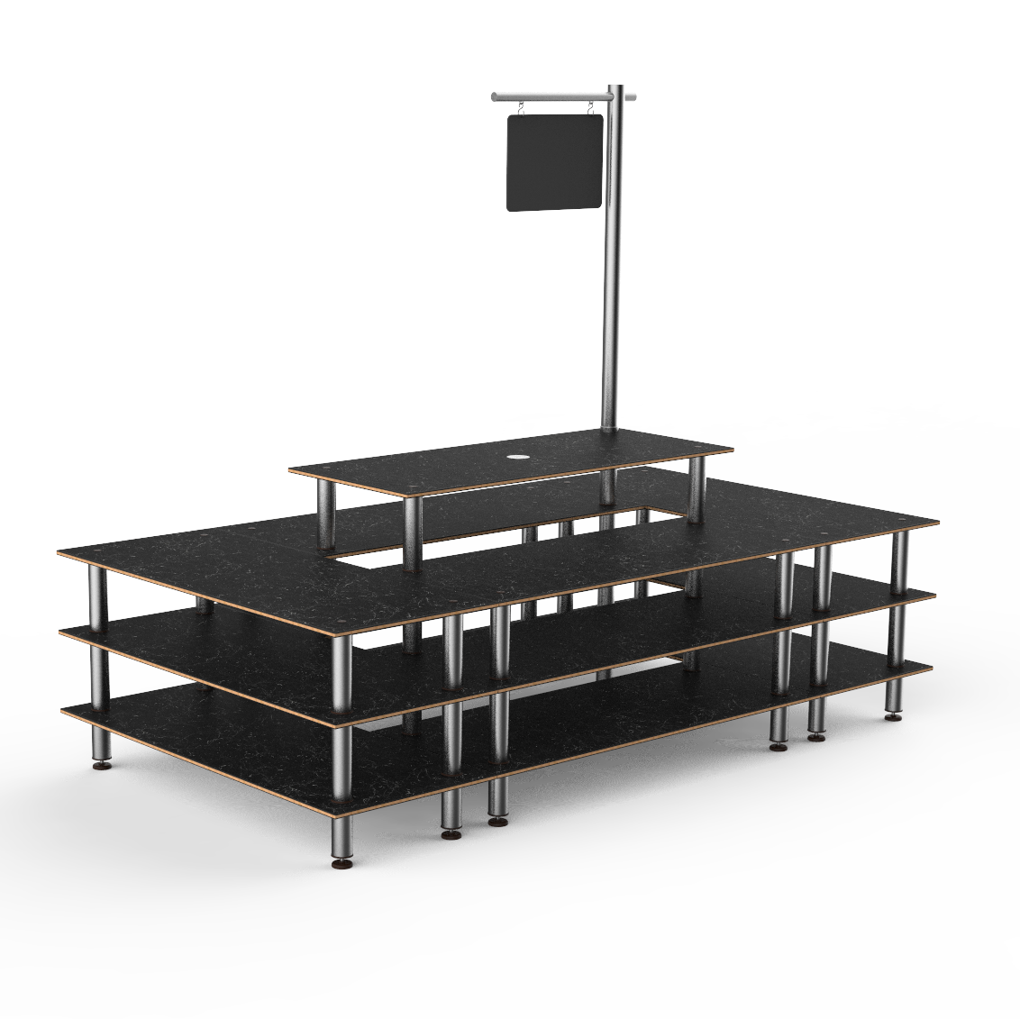 Square Market Station L 130.0" W 71.0" Modular