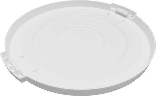 Bronco 20 gal. White Waste Bin Trash Container Lid