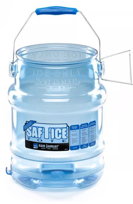 San Jamar Saf-T-Ice Shorty Ice Tote - 5 Gallon