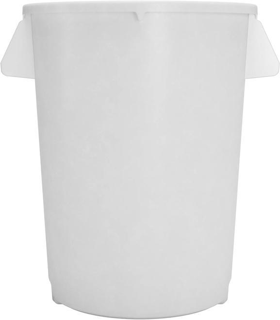 Bronco 32 gal. White Waste Bin Trash Container