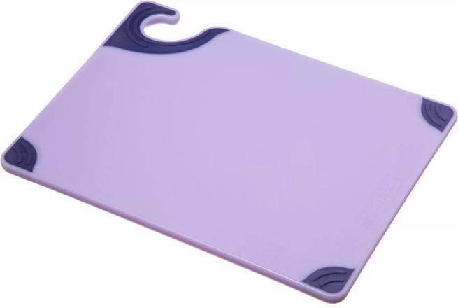 Saf-T-Grip Allergen Cutting Board 9"x12" Purple