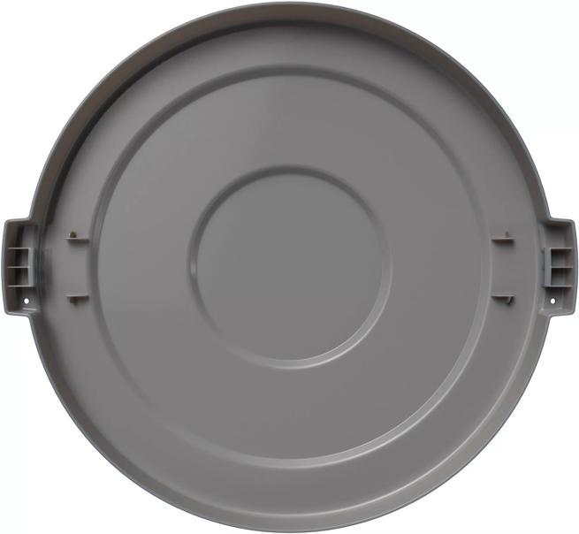 Bronco 20 gal. Gray Waste Bin Trash Container Lid