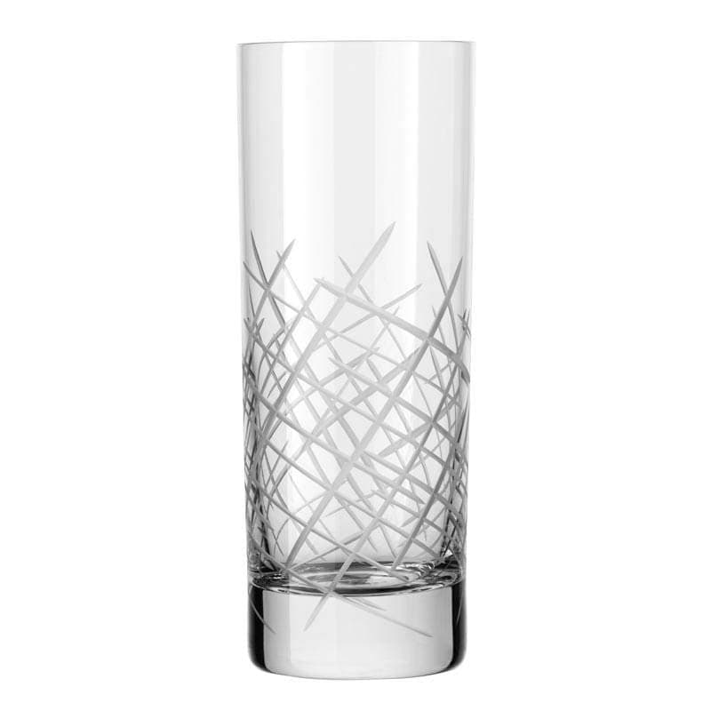 Crosshatch Beverage Glass, 12 oz.