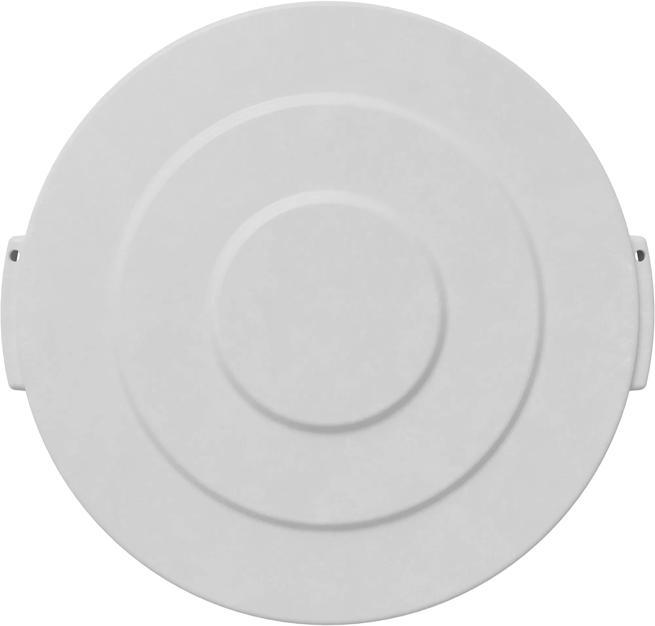Bronco 20 gal. White Waste Bin Trash Container Lid