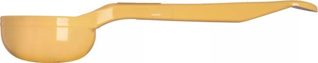 1 oz. Measure Miser Portion Spoon, Perforated Short Handle, Yellow