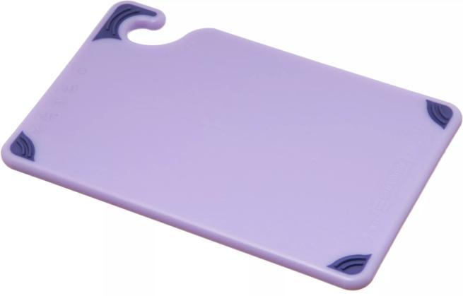 Saf-T-Grip Allergen Cutting Board 6"x9", Purple