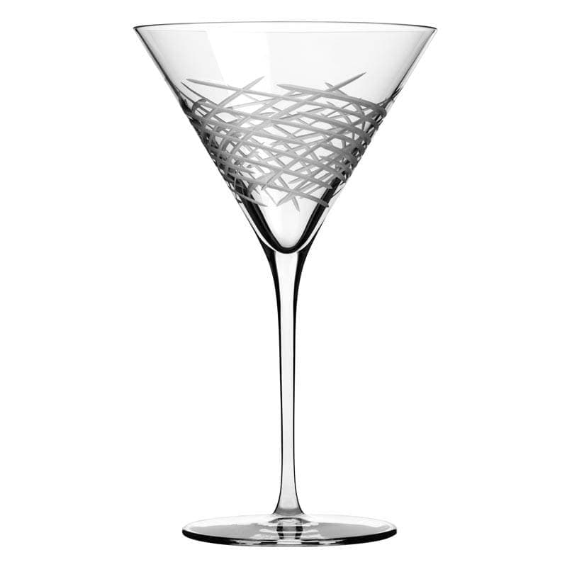 Renaissance Crosshatch Martini Glass, 10 oz.