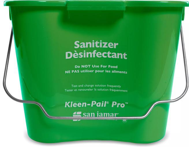 San Jamar 8 Qt. Kleen Pail Pro, Green