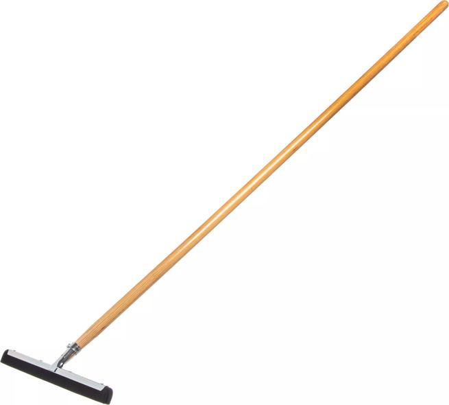 Flo-Pac 18" Straight Plated Floor Squeegee, Black Double Foam