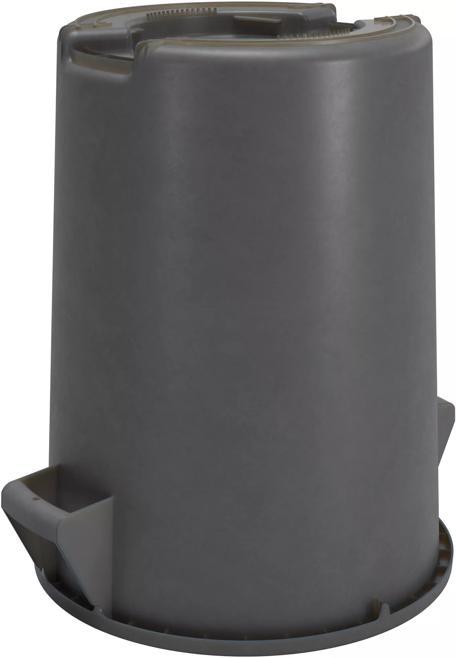 Bronco 32 gal. Gray Waste Bin Trash Container