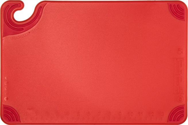 Saf-T-Grip Cutting Board 12"x18", Red