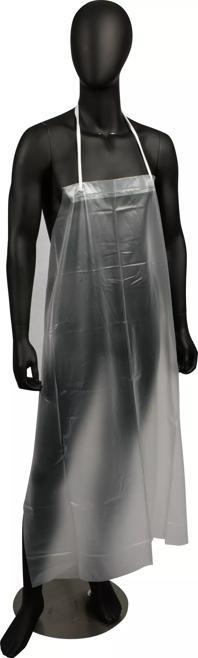 36" x 43" Heavy Duty Dishwashing Apron, Clear Vinyl