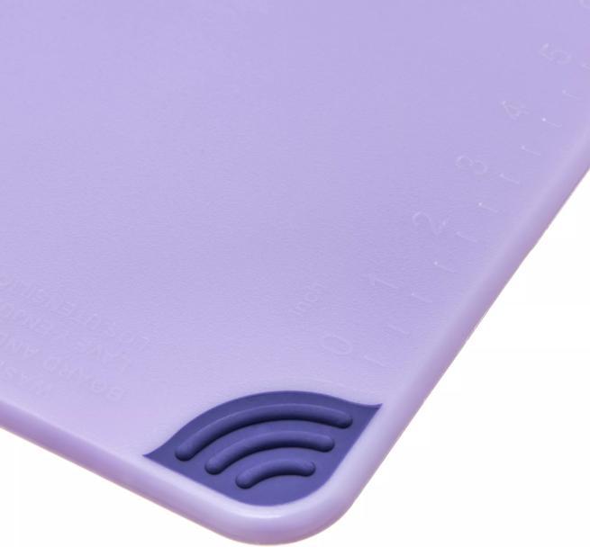 Saf-T-Grip Allergen Cutting Board 12"x18", Purple