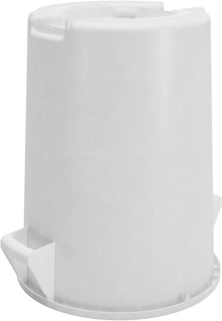 Bronco 20 gal. White Waste Bin Trash Container