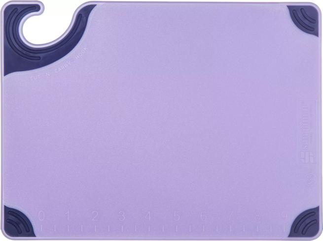 Saf-T-Grip Allergen Cutting Board 9"x12" Purple