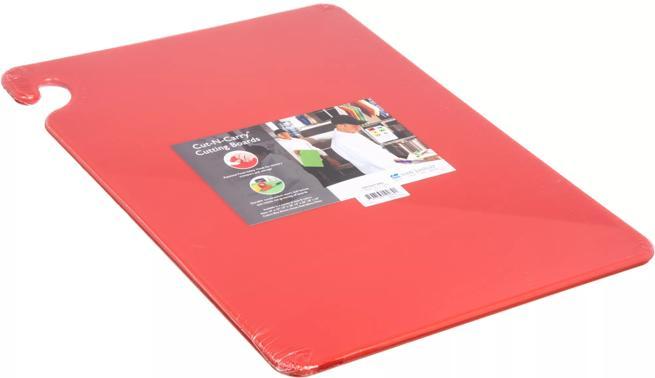 Cut-N-Carry Cutting Board 15"x20", Red