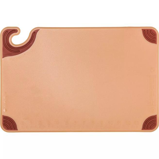 Saf-T-Grip Cutting Board 12"x18", Brown