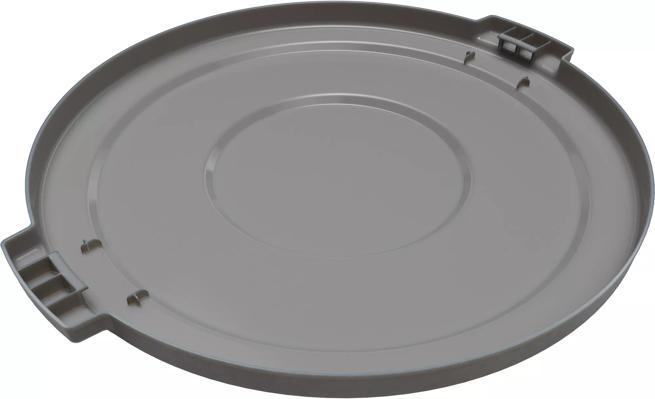 Bronco 32 gal. Gray Waste Bin Trash Container Lid