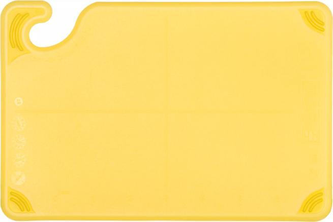 Saf-T-Grip Bar Cutting Board 6"x9", Yellow