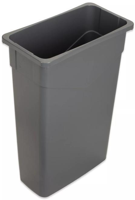 Trimline 23 gal. Gray Waste Container