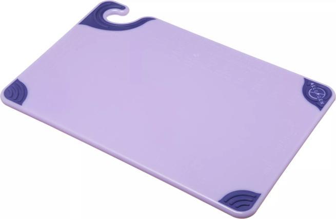 Saf-T-Grip Allergen Cutting Board 12"x18", Purple
