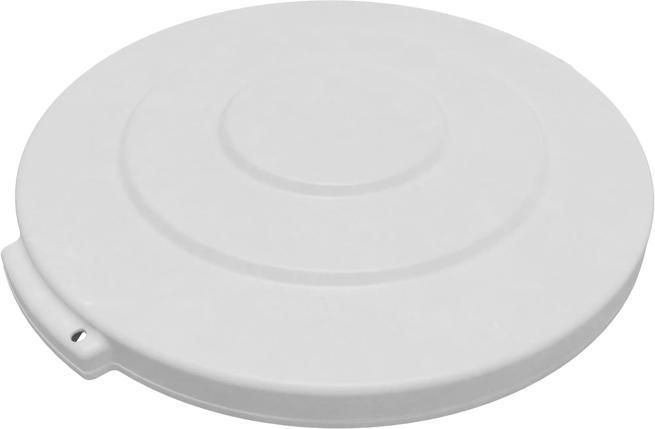 Bronco 20 gal. White Waste Bin Trash Container Lid