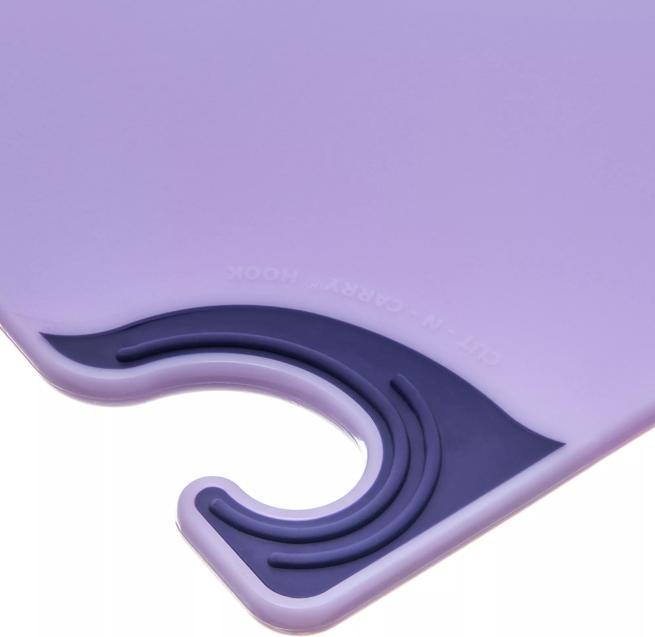 Saf-T-Grip Allergen Cutting Board 9"x12" Purple