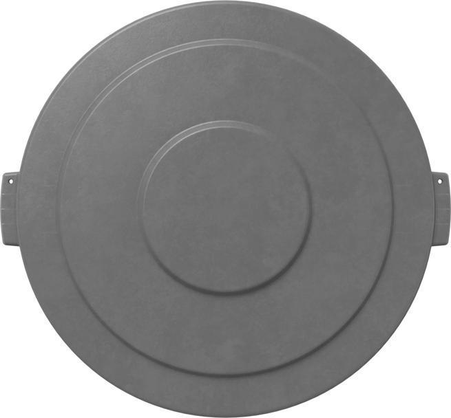 Bronco 20 gal. Gray Waste Bin Trash Container Lid