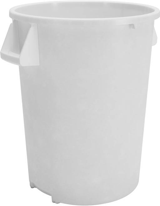 Bronco 20 gal. White Waste Bin Trash Container