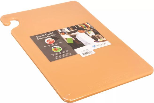 Cut-N-Carry Cutting Board 12"x18"x1/2", Brown