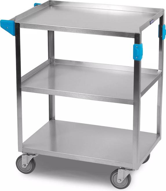 24" x 15-1/2" x 32-1/2" 3-Shelf Stainless Steel Utility Cart, 500 lb. Capacity